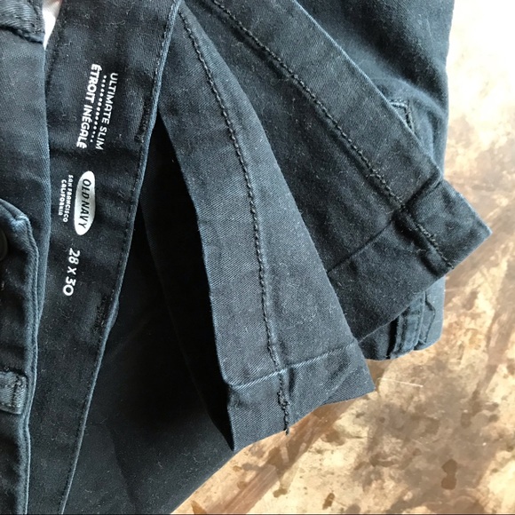 VGUC *TWO* pair. Black pants. Old Navy. 28 x 30. - Picture 3 of 6